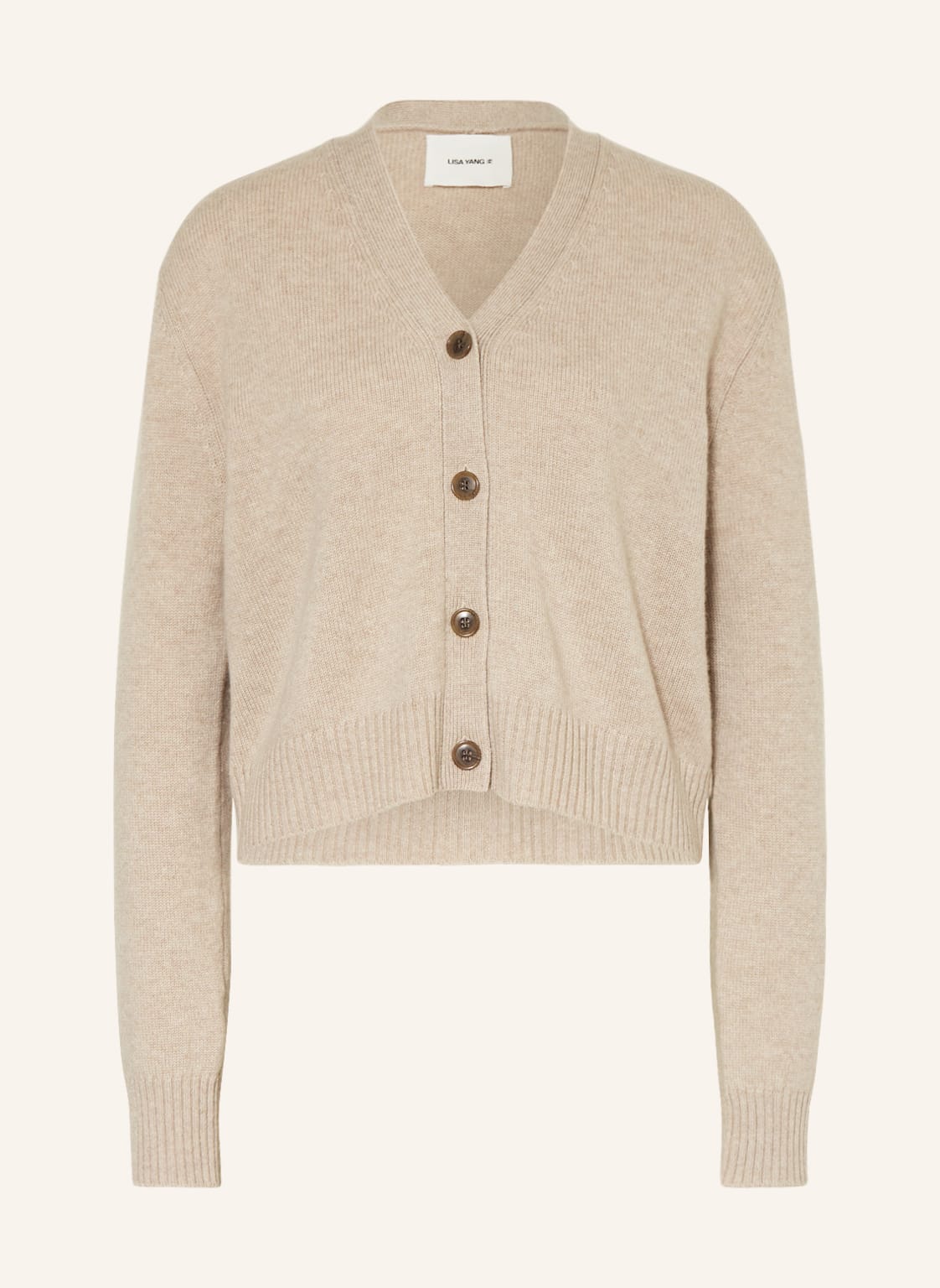 Lisa Yang Strickjacke Marion Aus Cashmere beige Lisa Yang Strickjacke Marion Aus Cashmere beige von LISA YANG