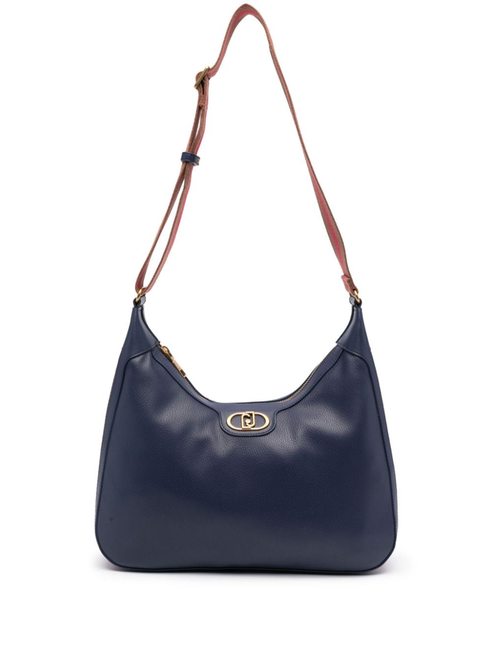 LIU JO Anaba grained shoulder bag - Blue von LIU JO