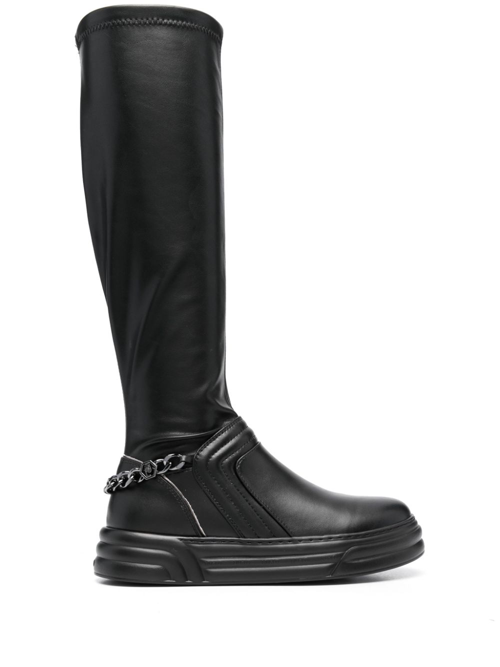LIU JO Cleo 35mm chain-link boots - Black von LIU JO