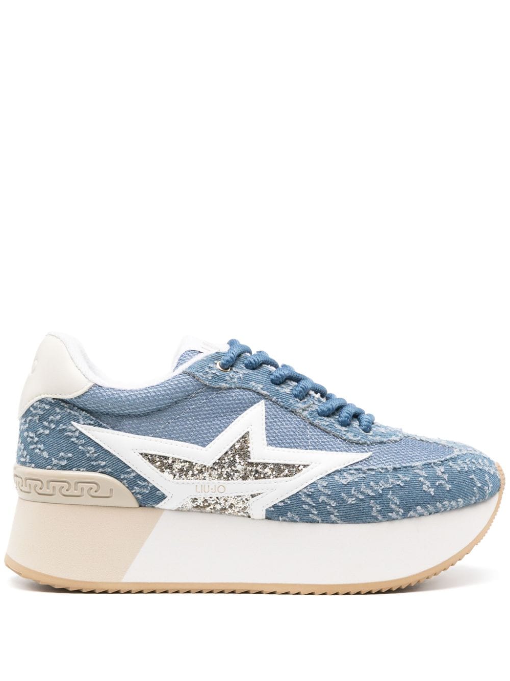 LIU JO Dreamy denim sneakers - Blue von LIU JO