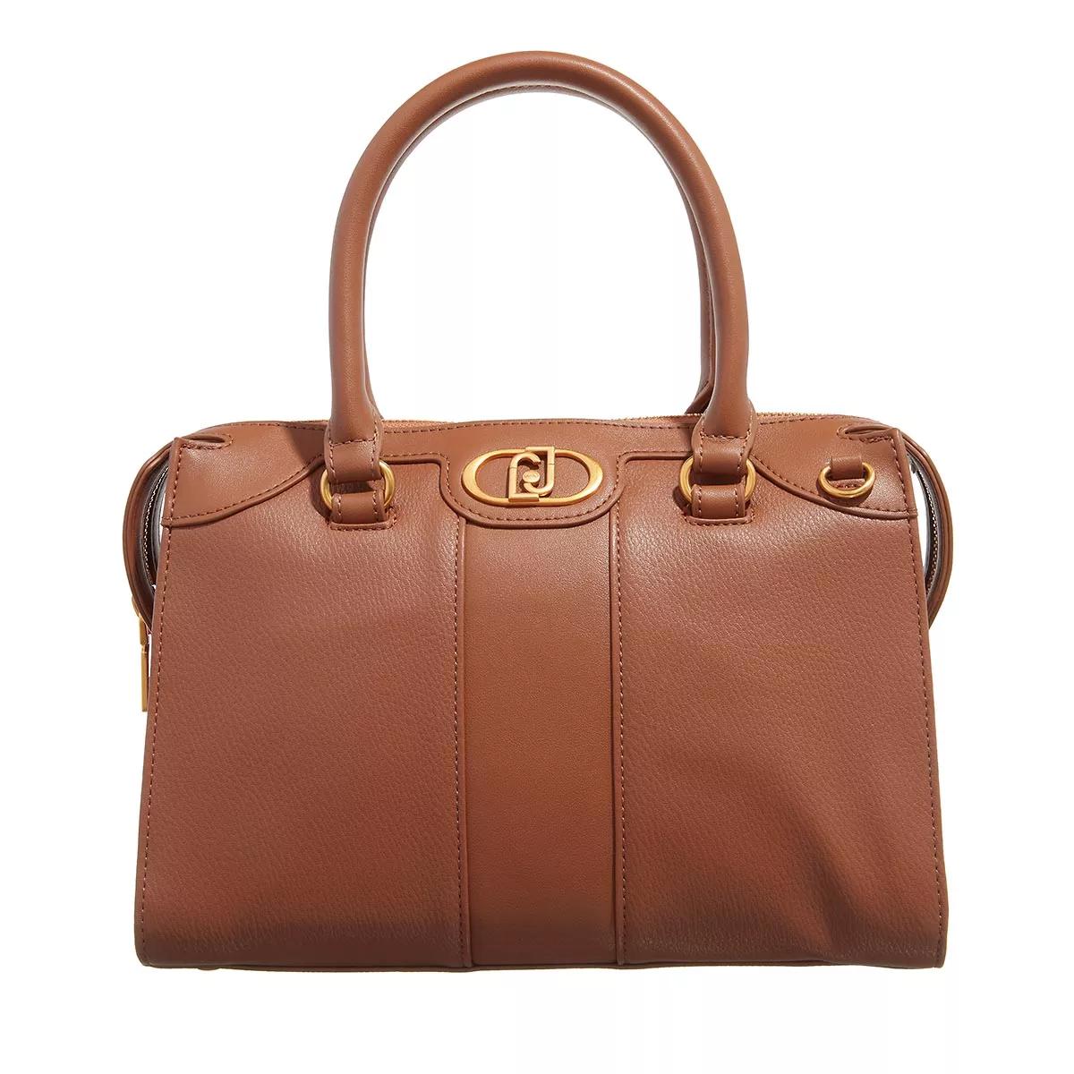 LIU JO Henkeltasche - Ecs M Satchel - Gr. unisize - in Cognacbraun - für Damen von LIU JO