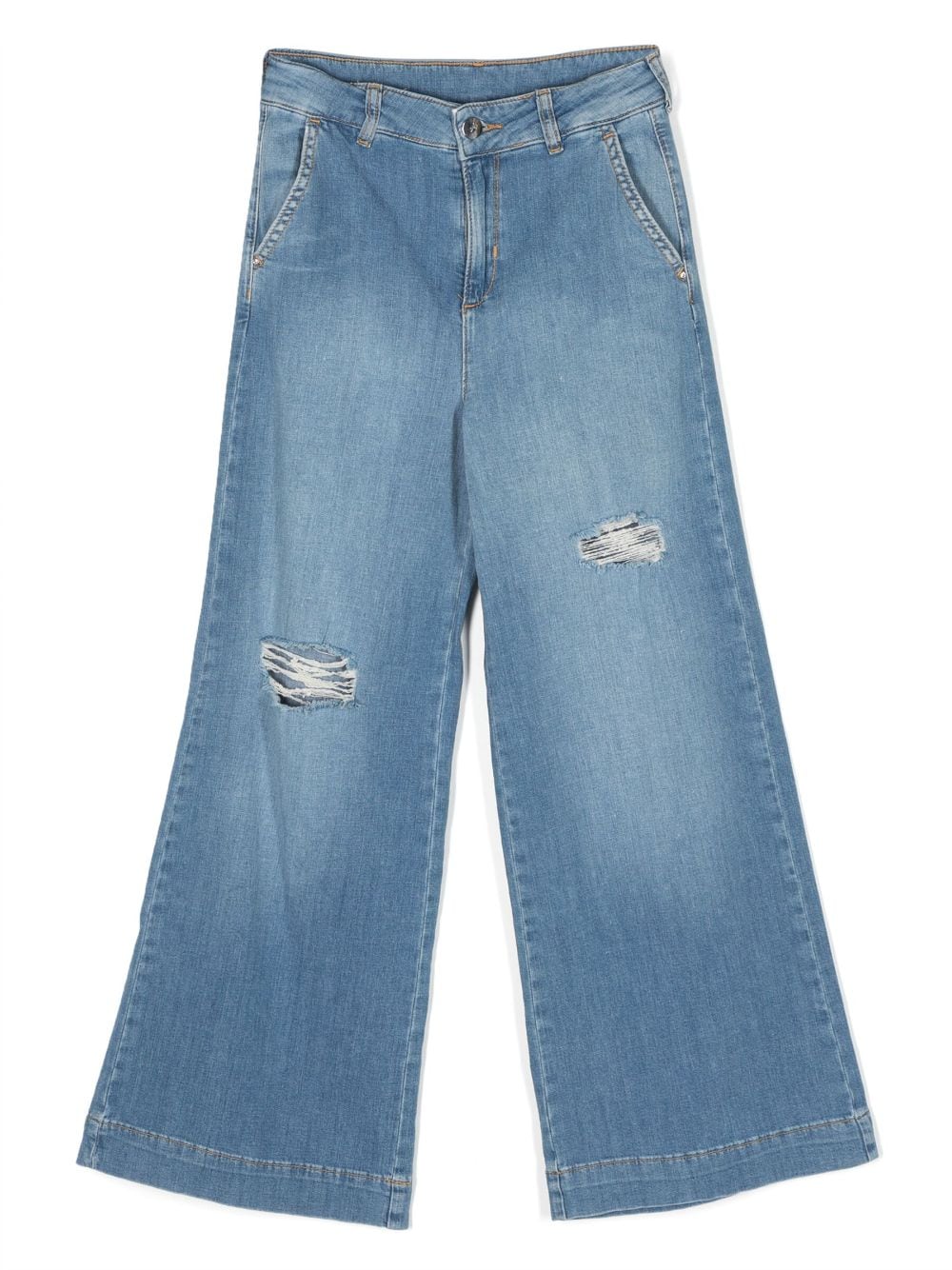 Liu Jo Kids High-waisted bell-bottom jeans - Blue von Liu Jo Kids