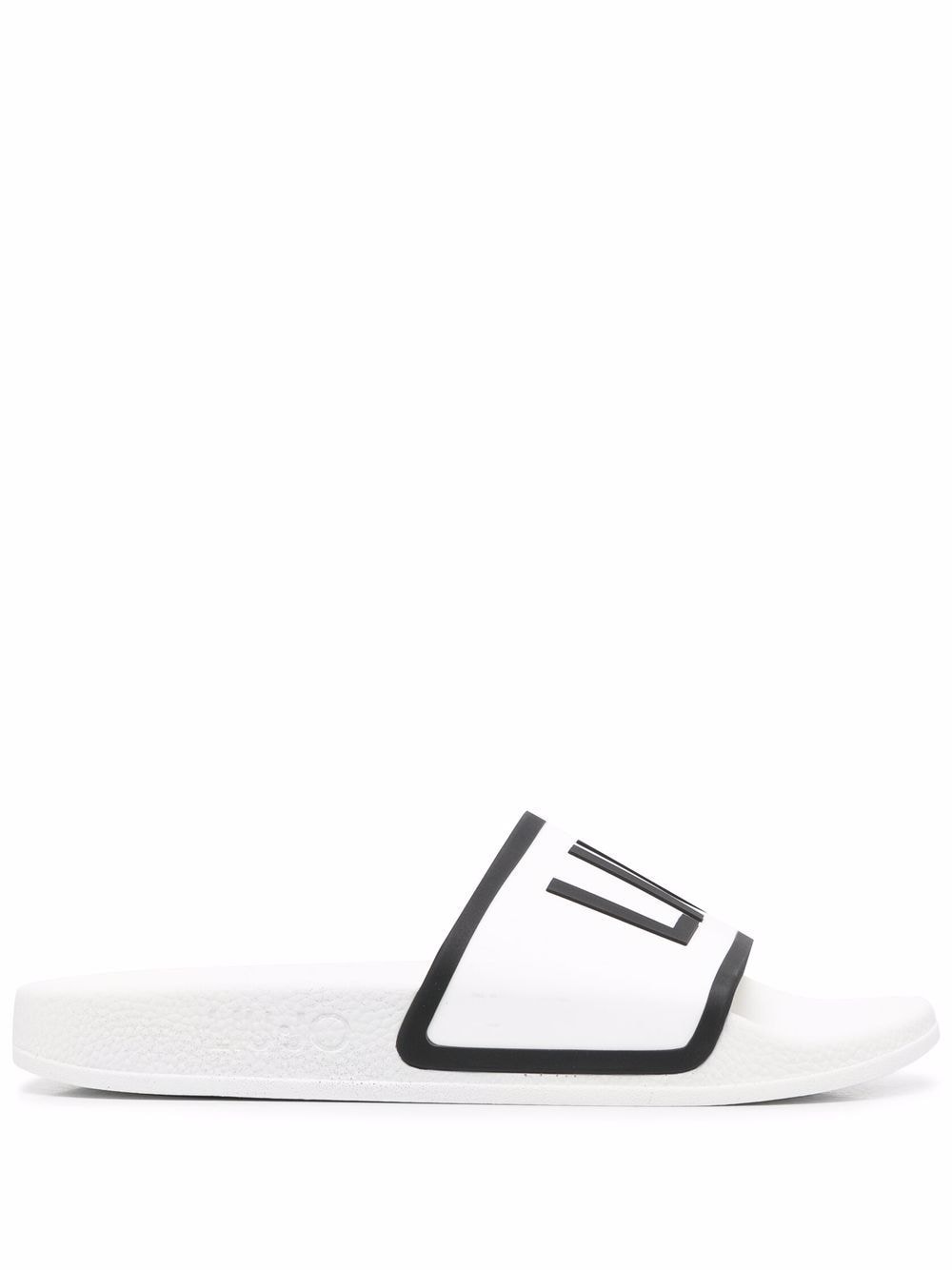 LIU JO KOS 2 logo-print slides - White von LIU JO