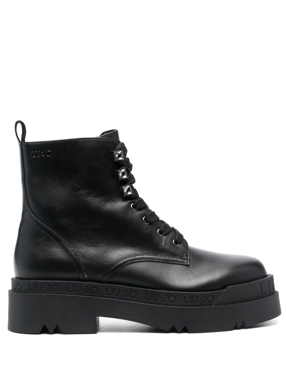 LIU JO Love 29 leather ankle boots - Black von LIU JO