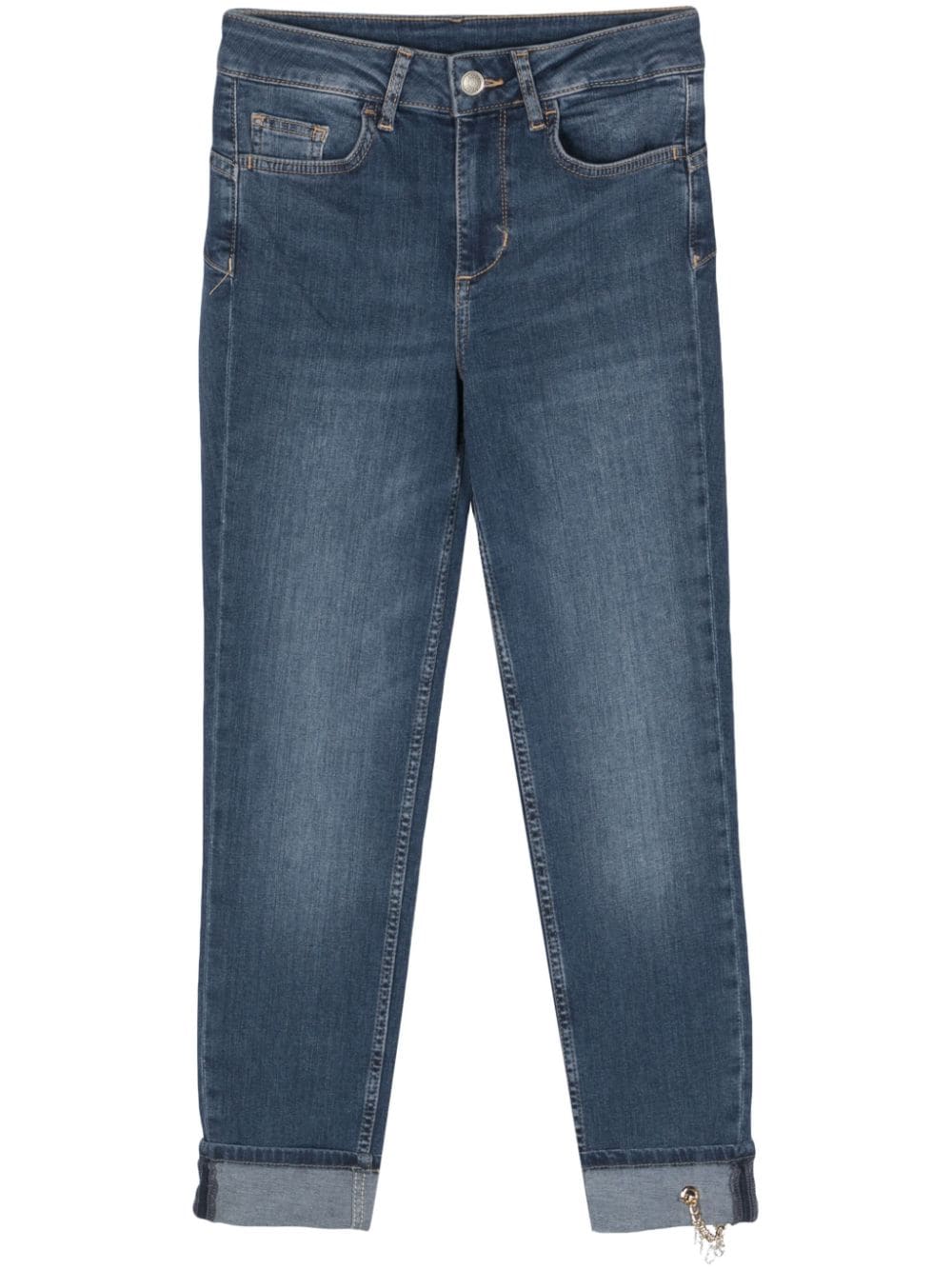 LIU JO Monroe mid-rise cropped jeans - Blue von LIU JO
