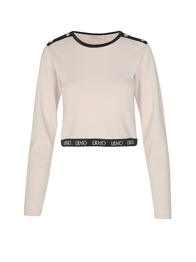 LIU JO Pullover Cropped Fit  rosa | L von LIU JO