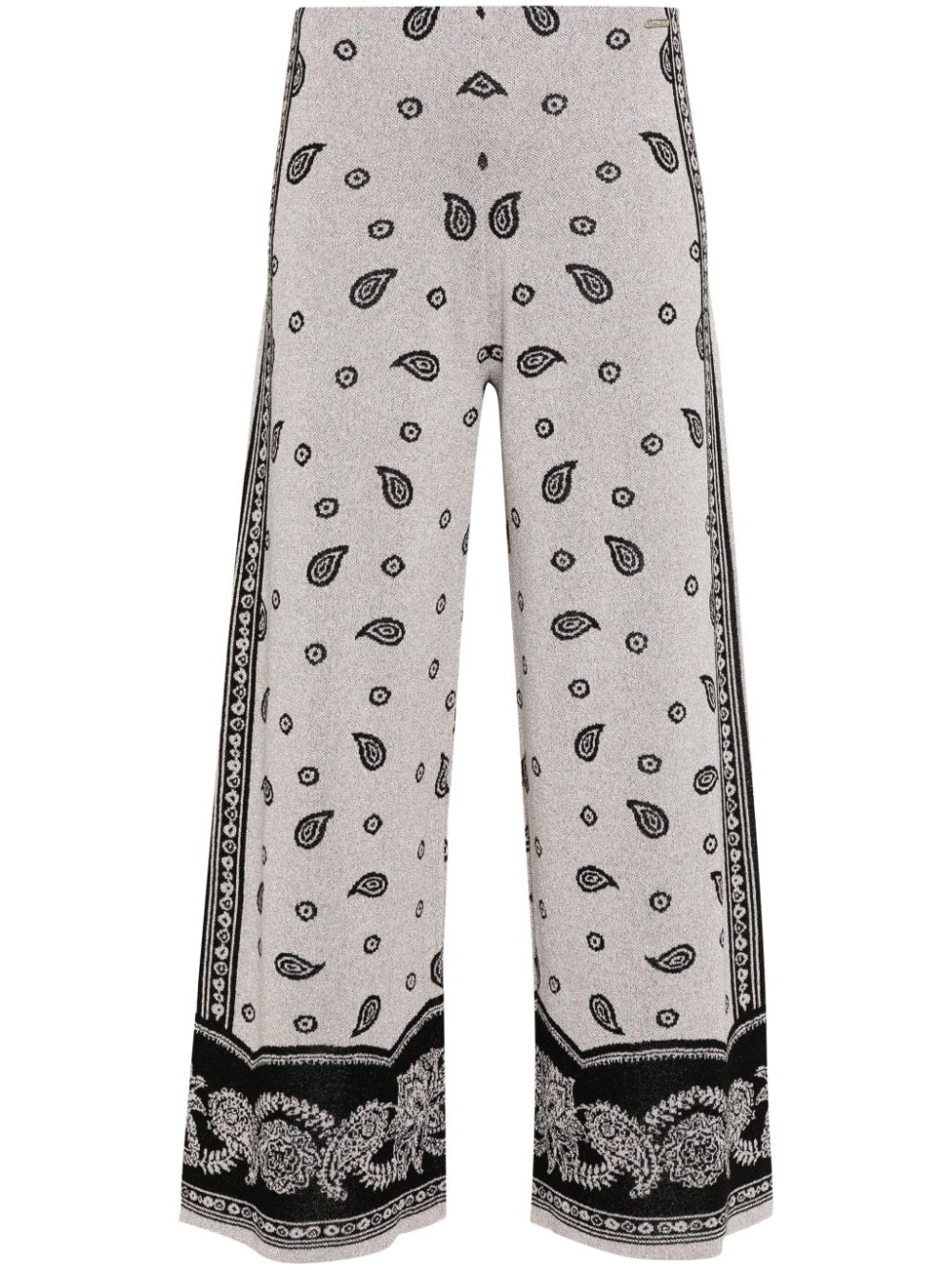 LIU JO bandana-print wide-leg trousers - Gold von LIU JO