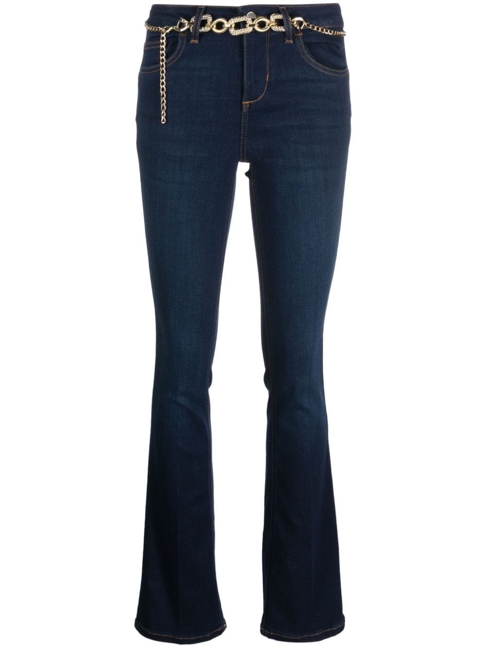 LIU JO belted flared jeans - Blue von LIU JO