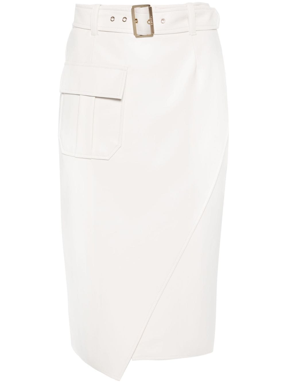 LIU JO cargo midi skirt - White von LIU JO