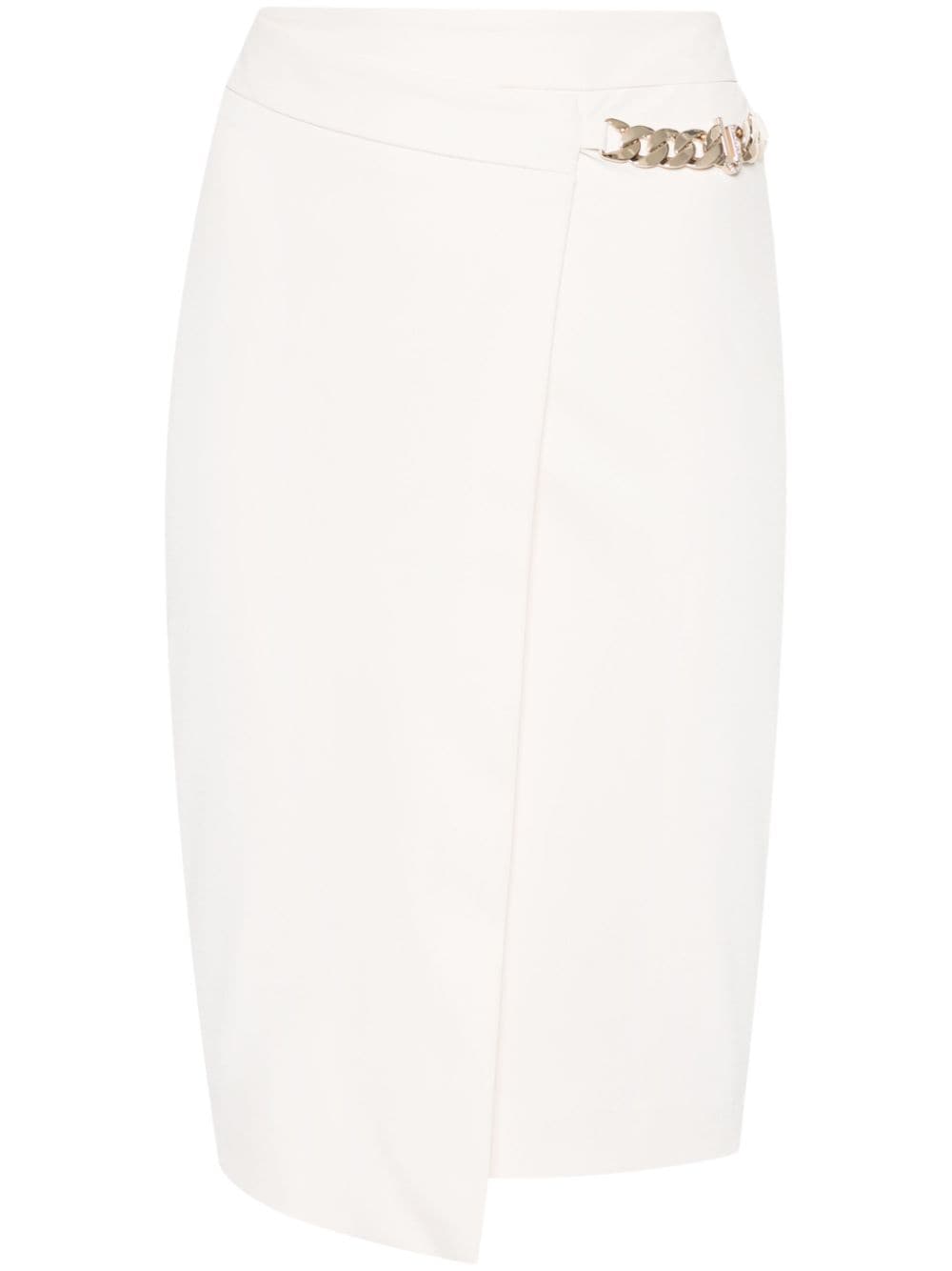 LIU JO chain-link midi skirt - White von LIU JO