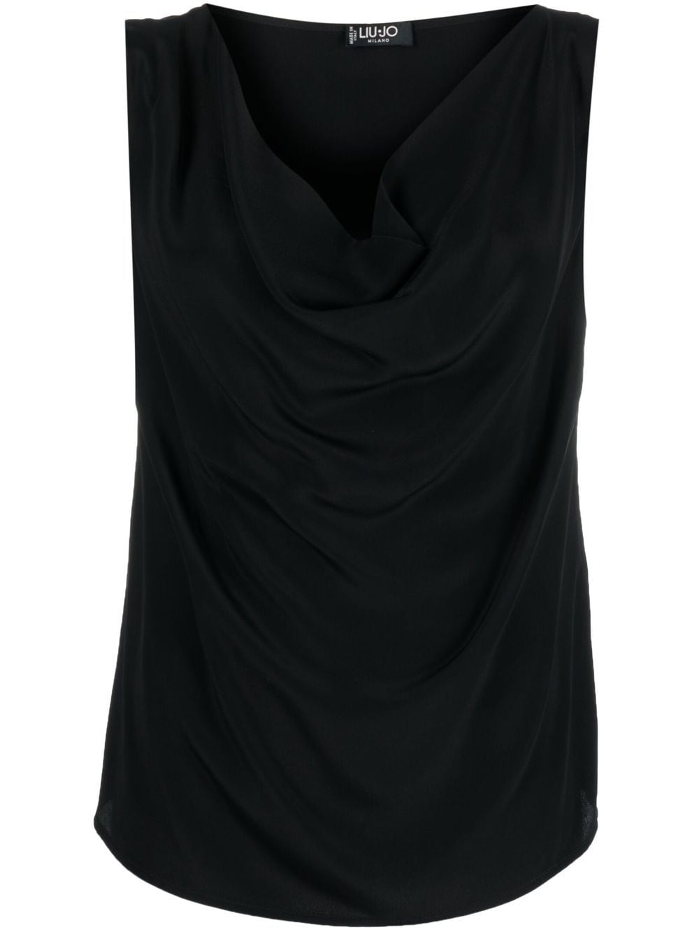 LIU JO cowl-neck sleeveless top - Black von LIU JO