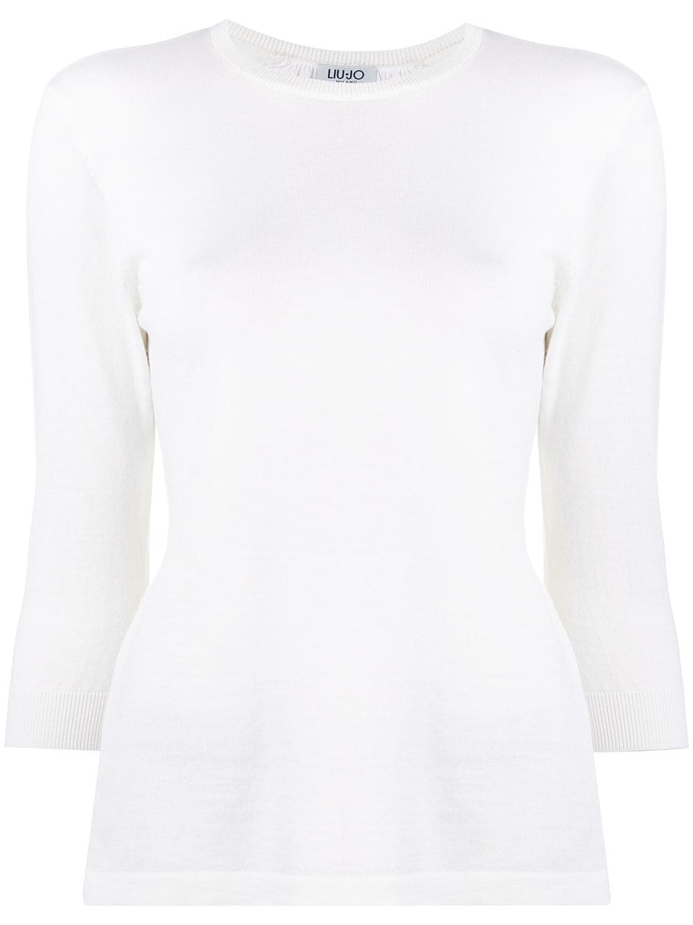 LIU JO crew-neck knitted top - White von LIU JO