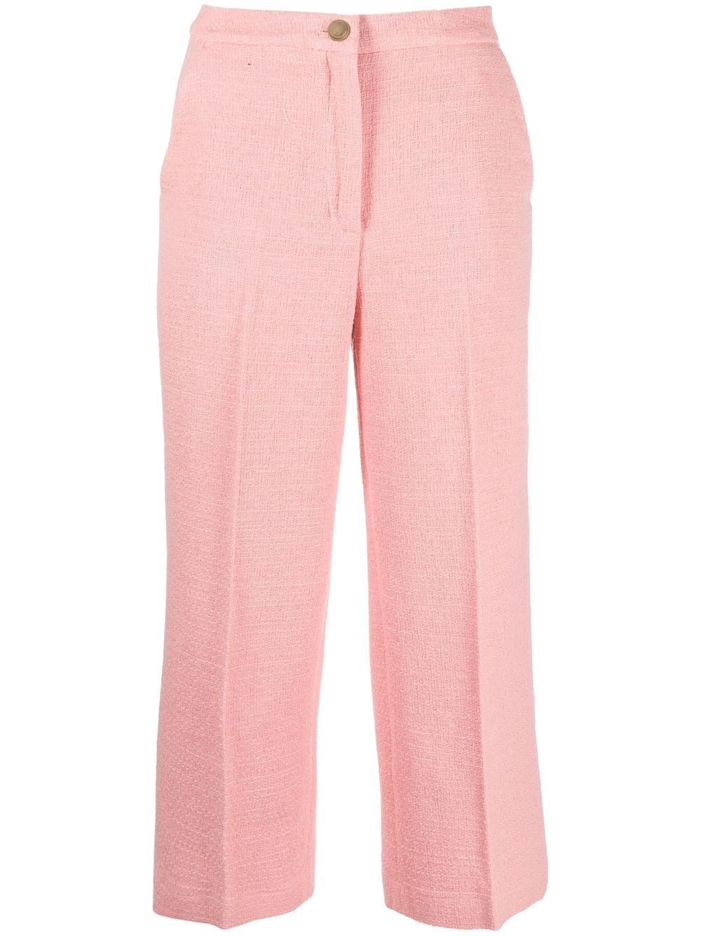 LIU JO croppe flared-leg trousers - Pink von LIU JO