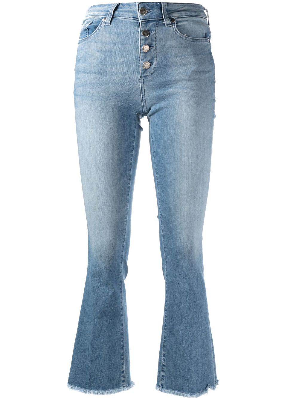 LIU JO cropped bootcut jeans - Blue von LIU JO