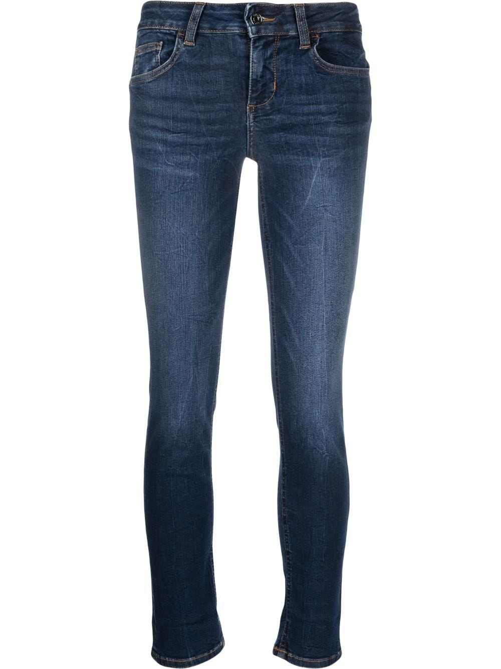 LIU JO cropped skinny-cut jeans - Blue von LIU JO