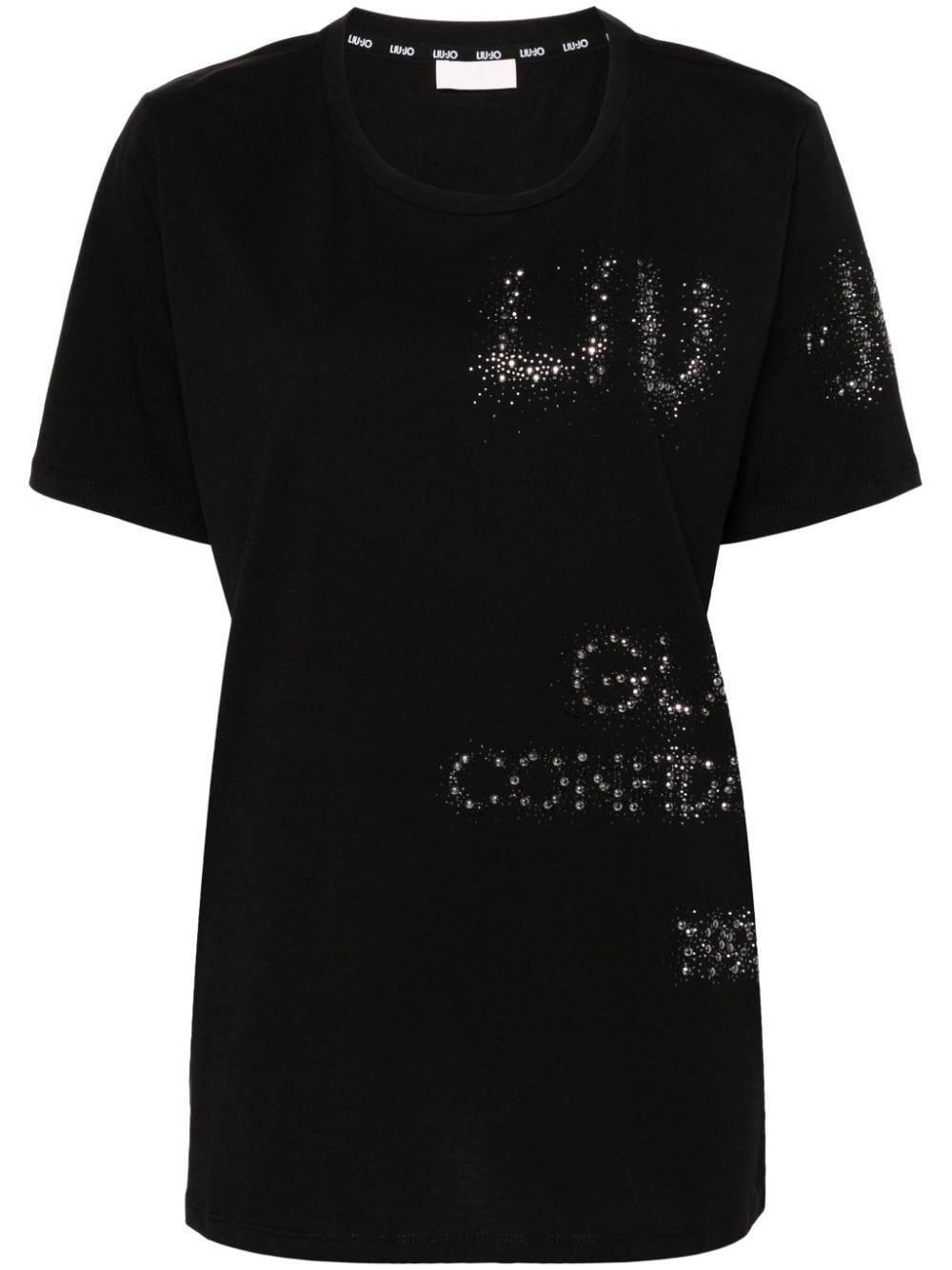 LIU JO crystal-embellished cotton shirt - Black von LIU JO