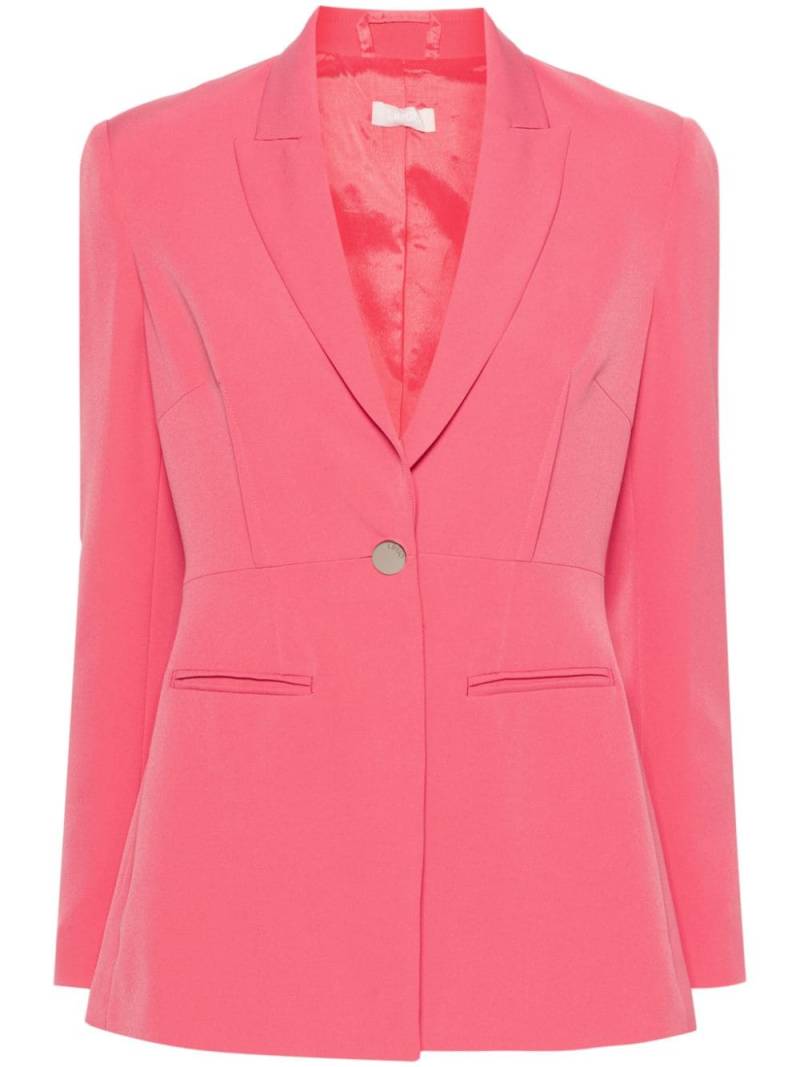 LIU JO fitted crepe blazer - Pink von LIU JO