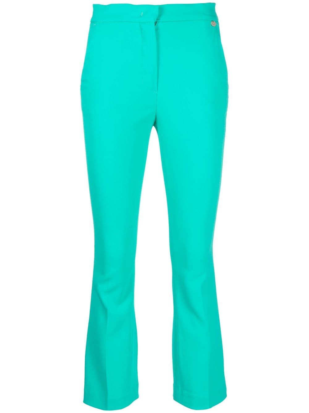 LIU JO flared cropped trousers - Blue von LIU JO