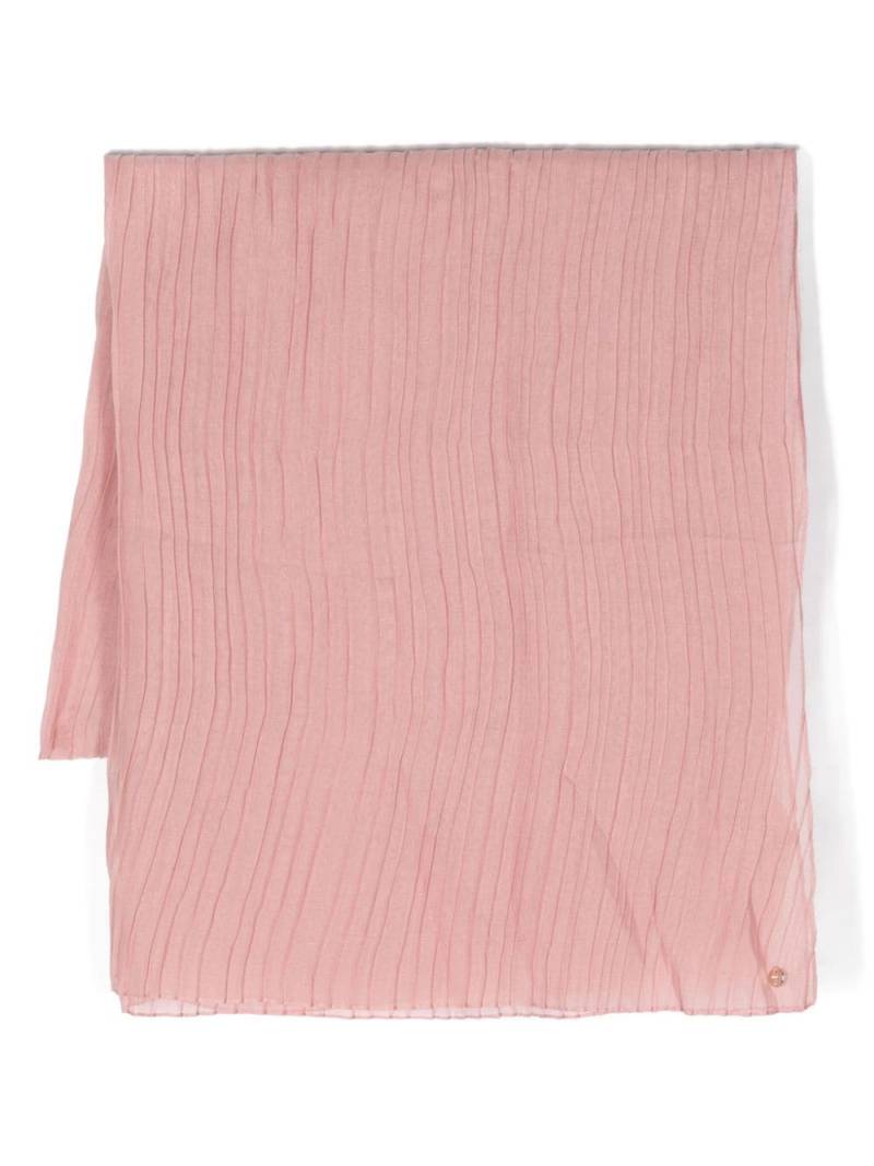 LIU JO fully pleated chiffon scarf - Pink von LIU JO
