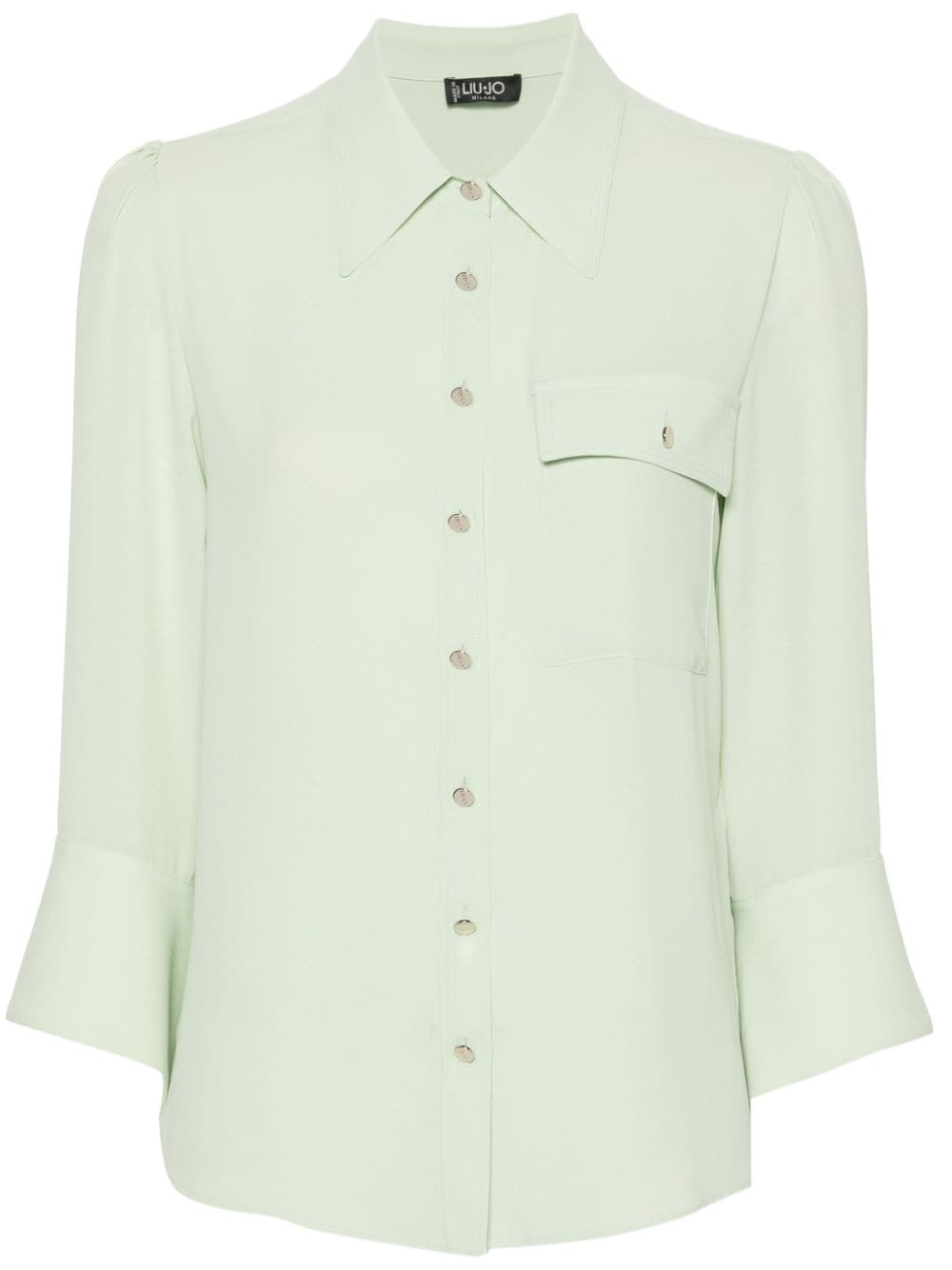 LIU JO georgette long-sleeved shirt - Green von LIU JO