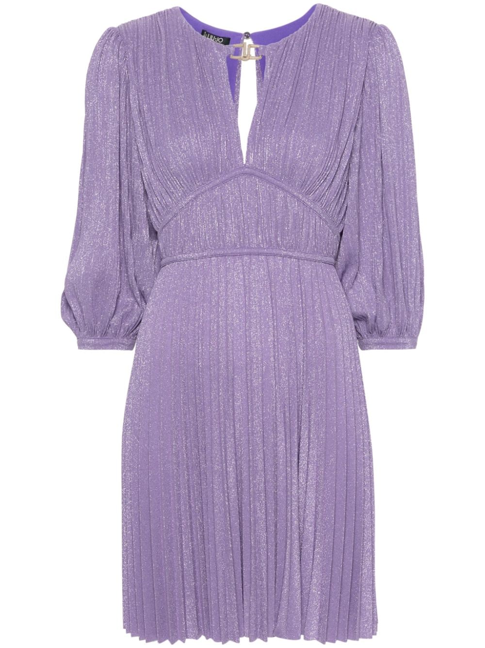 LIU JO glittered plissé mini dress - Purple von LIU JO