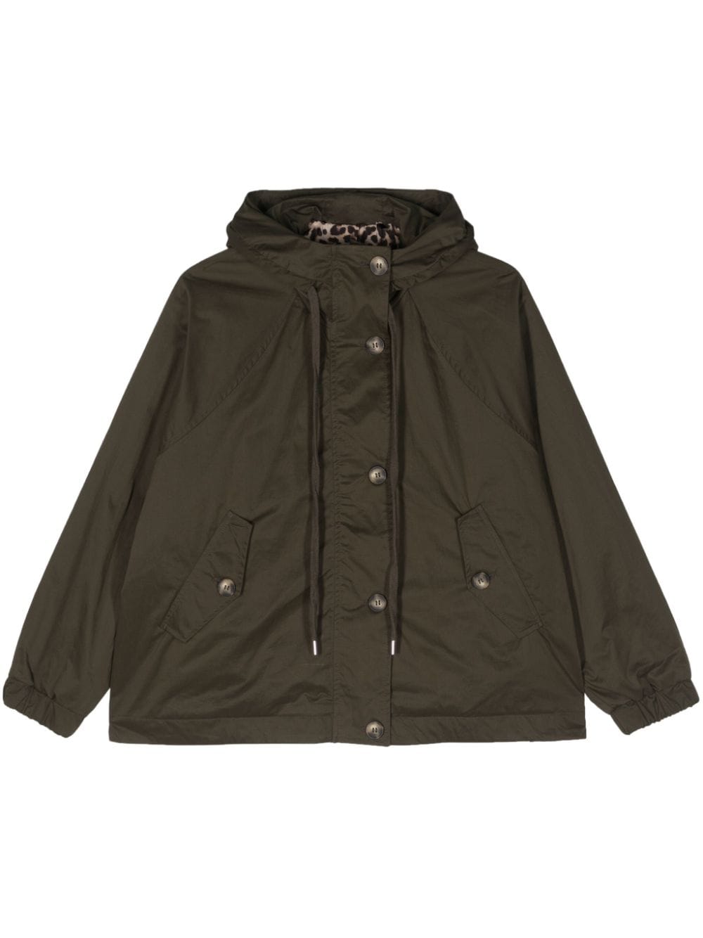 LIU JO high-neck hooded jacket - Green von LIU JO