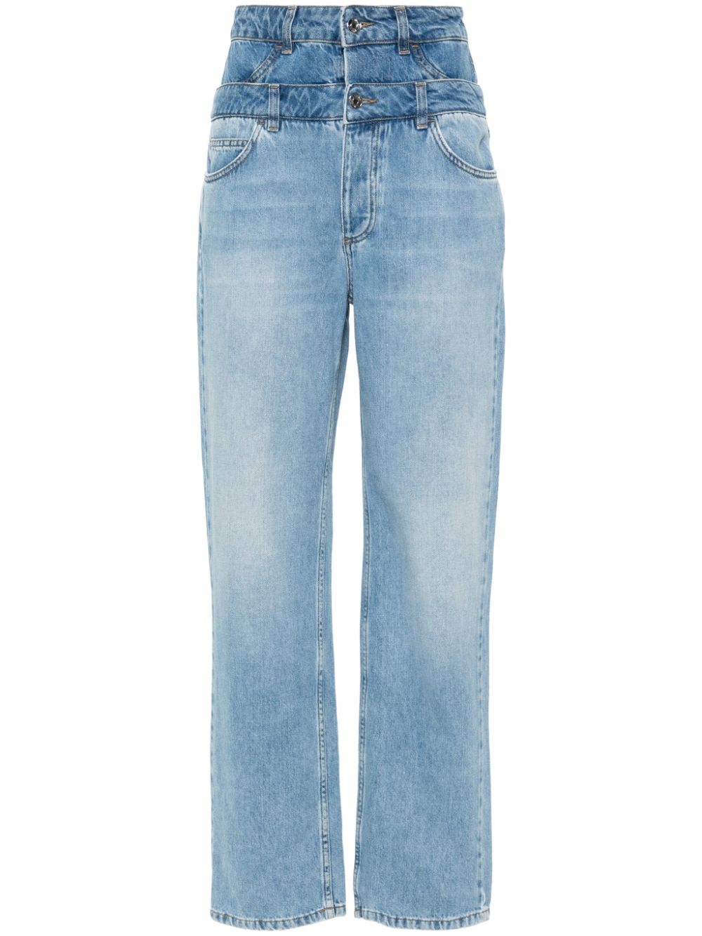 LIU JO high-rise straight-leg jeans - Blue von LIU JO