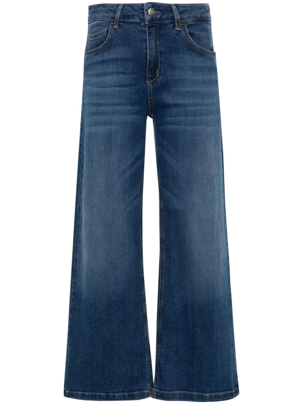 LIU JO high-waisted cropped flared jeans - Blue von LIU JO