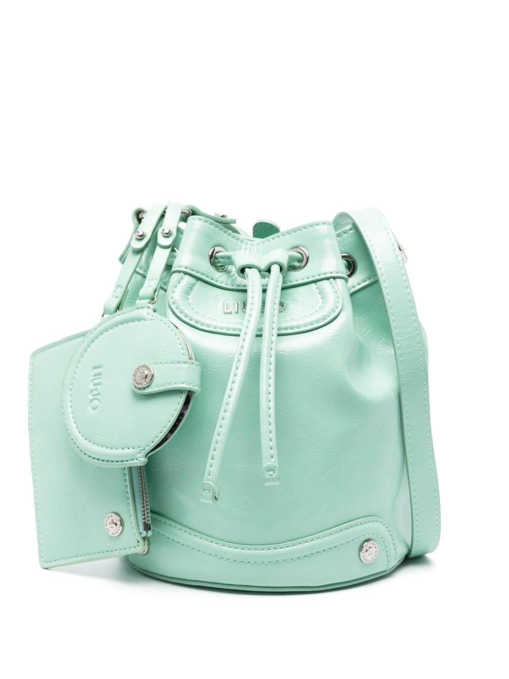 LIU JO logo-lettering bucket bag - Green von LIU JO