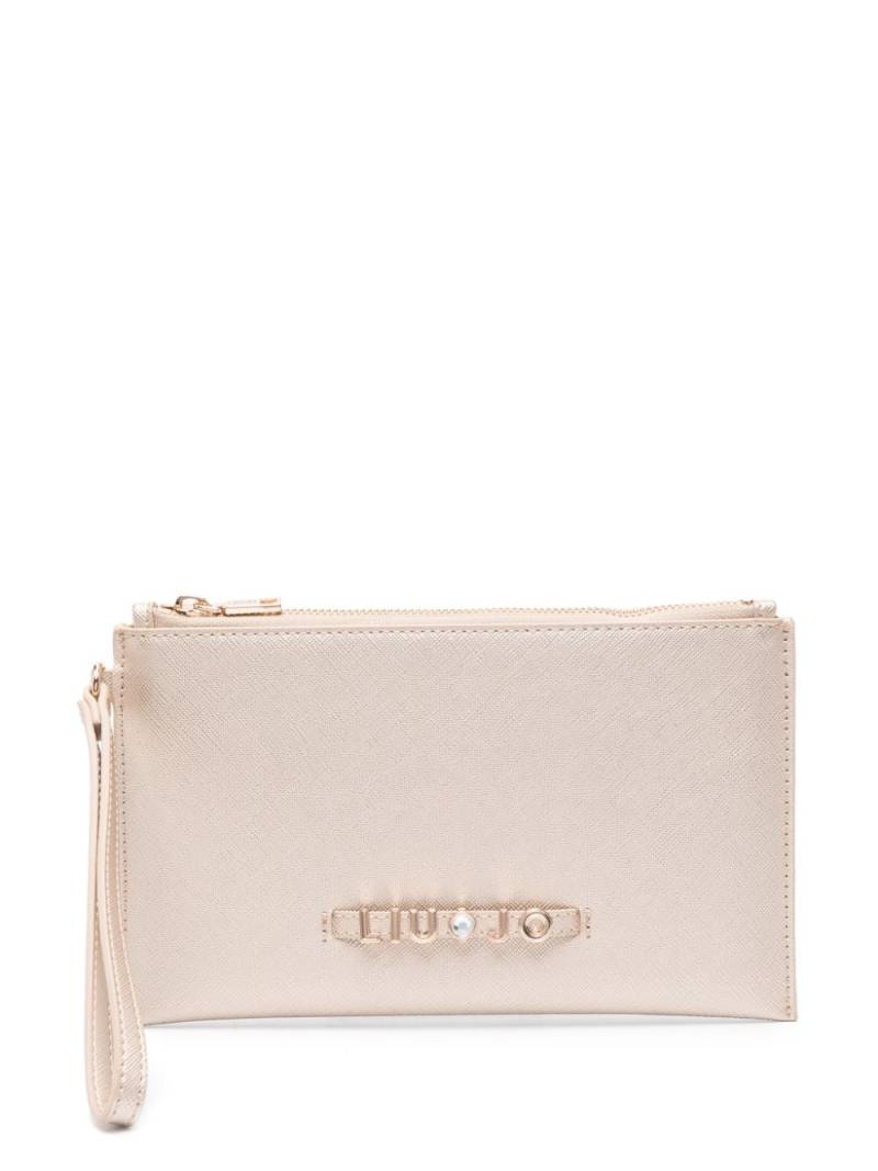 LIU JO logo-lettering purse - Gold von LIU JO