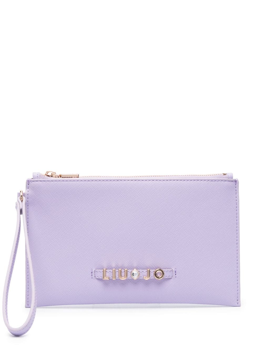 LIU JO logo-lettering purse - Purple von LIU JO