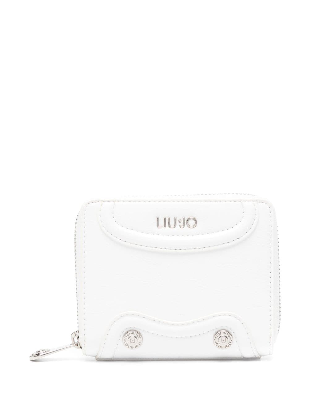 LIU JO logo-lettering zip-up wallet - White von LIU JO