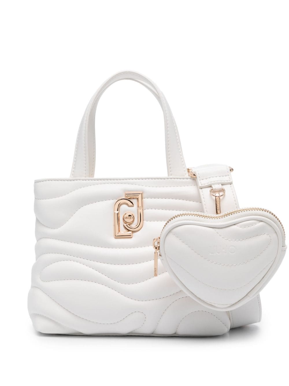 LIU JO logo-plaque tote bag - White von LIU JO