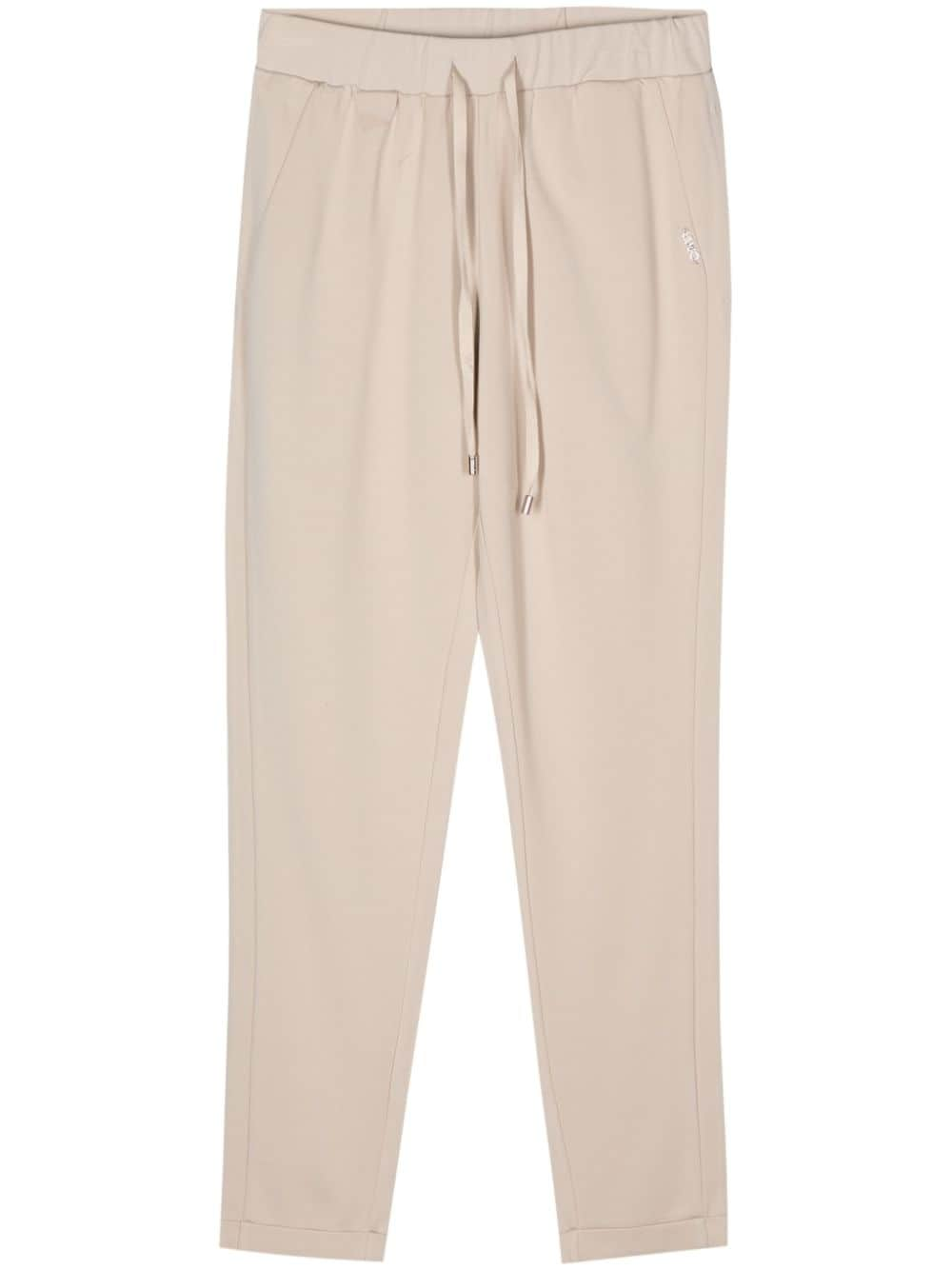 LIU JO logo-plaque track pants - Neutrals von LIU JO