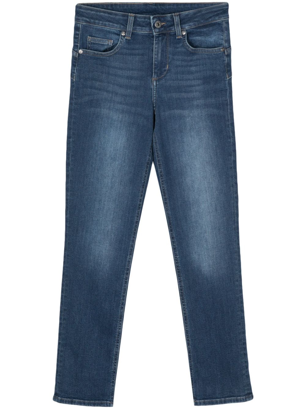 LIU JO low-rise cropped skinny jeans - Blue von LIU JO