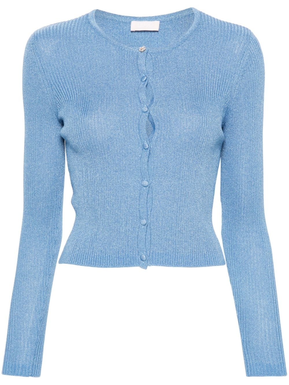 LIU JO lurex knitted cardigan - Blue von LIU JO