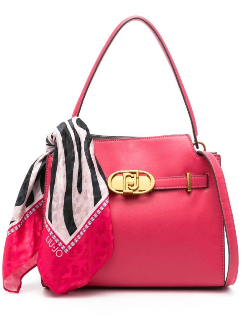LIU JO medium logo-buckle tote bag - Pink von LIU JO