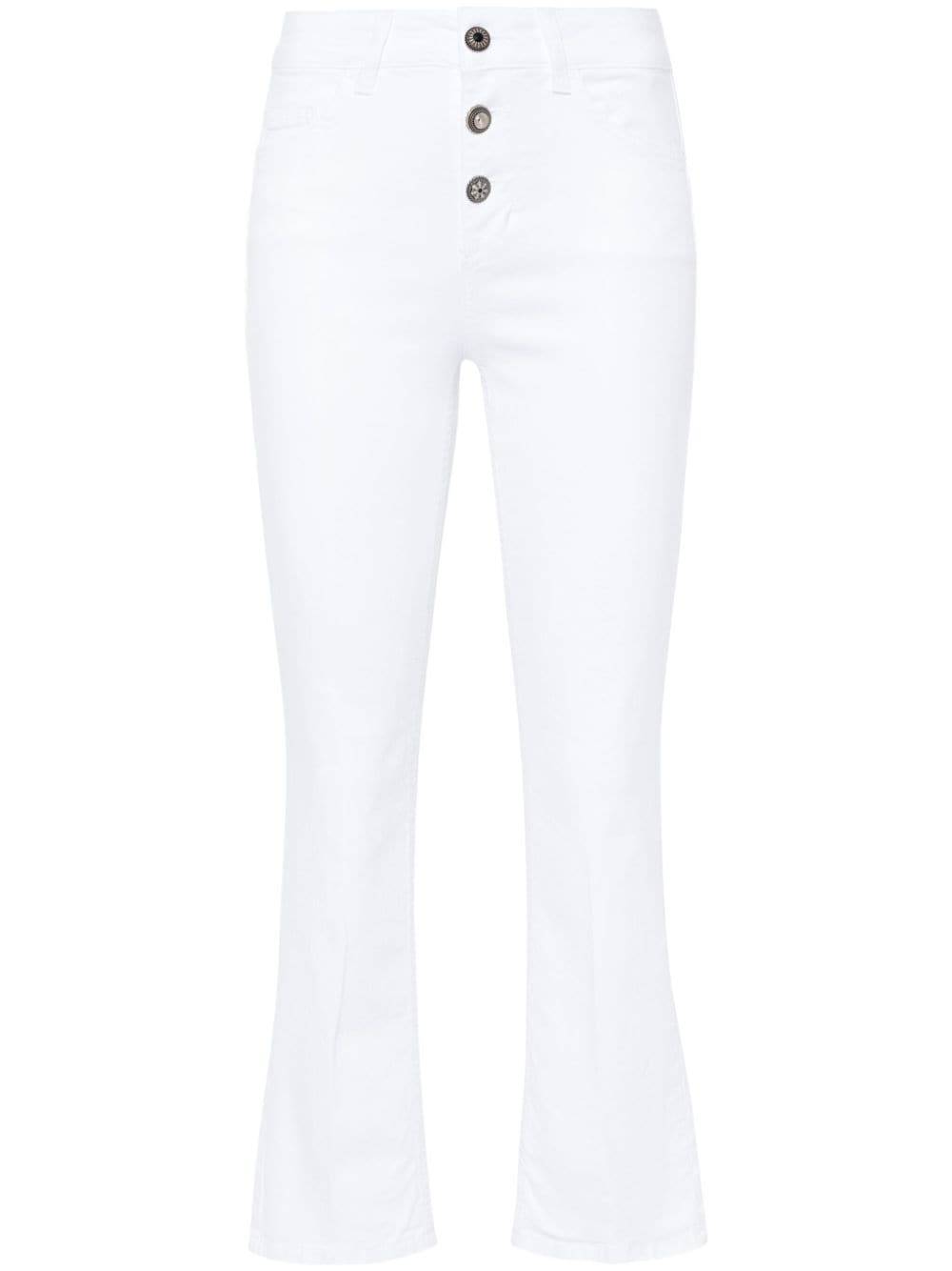 LIU JO mid-rise bootcut jeans - White von LIU JO