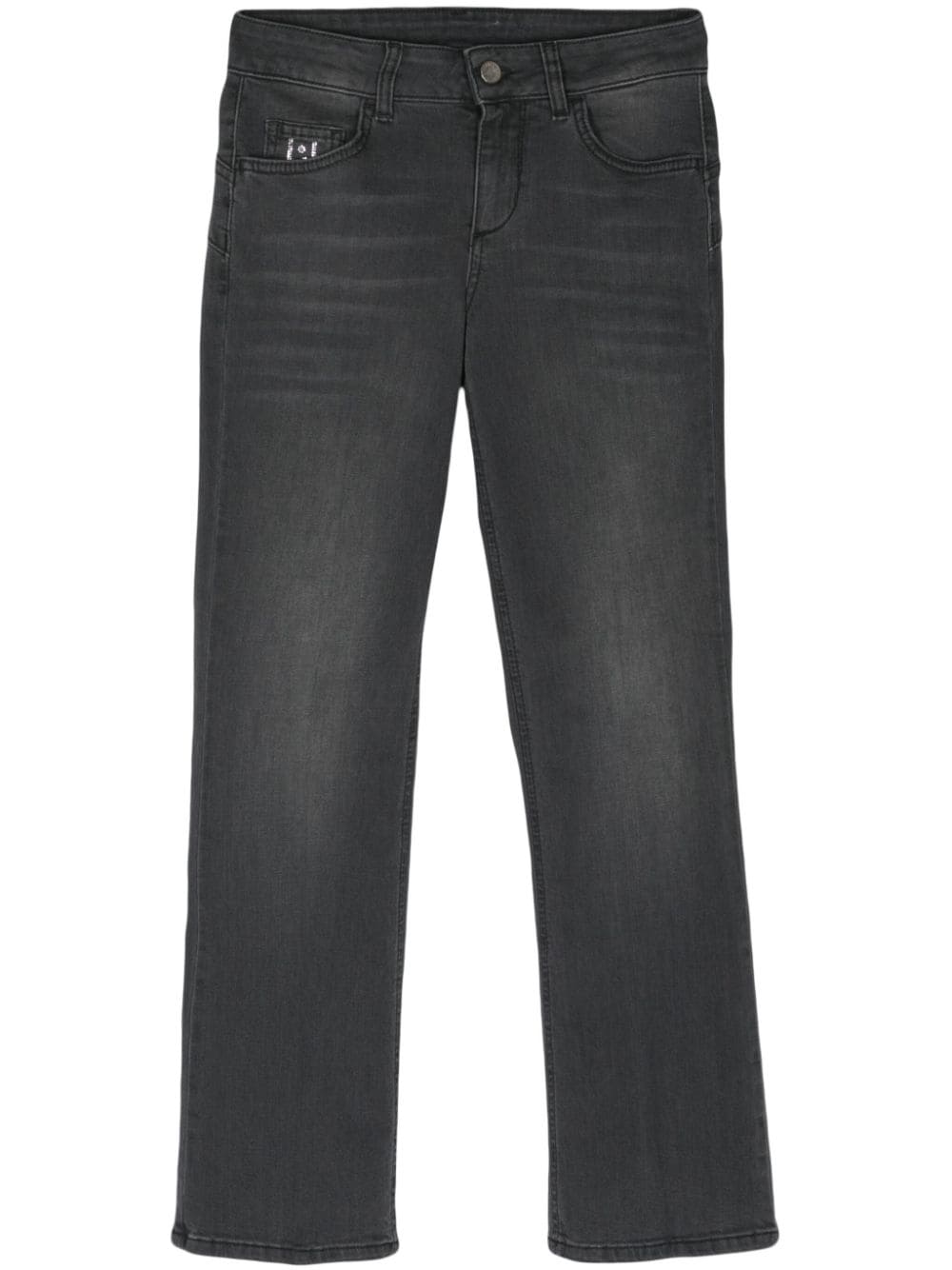 LIU JO mid-rise cropped jeans - Grey von LIU JO