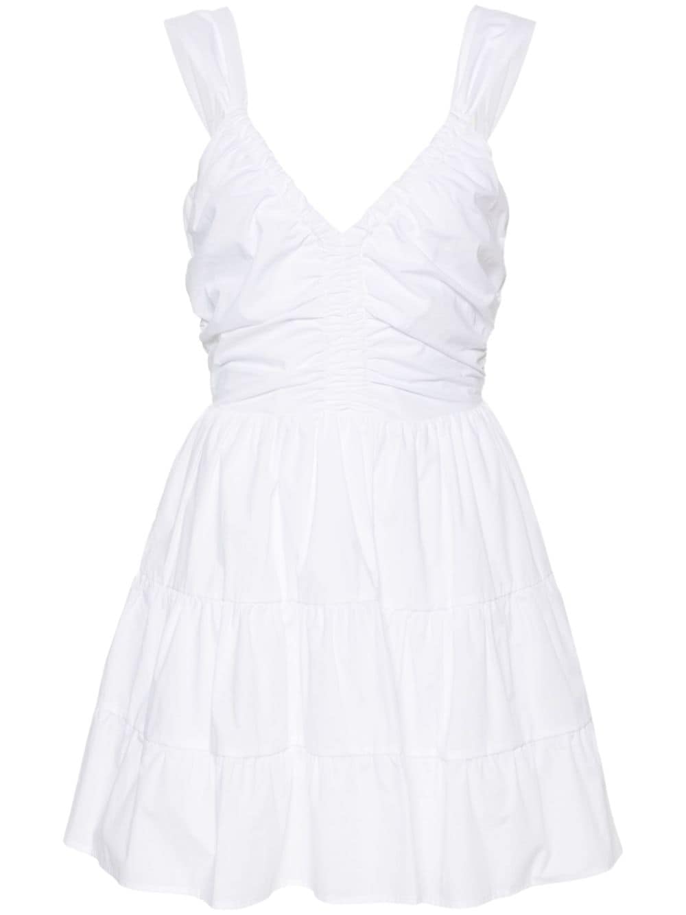 LIU JO open-back cotton minidress - White von LIU JO