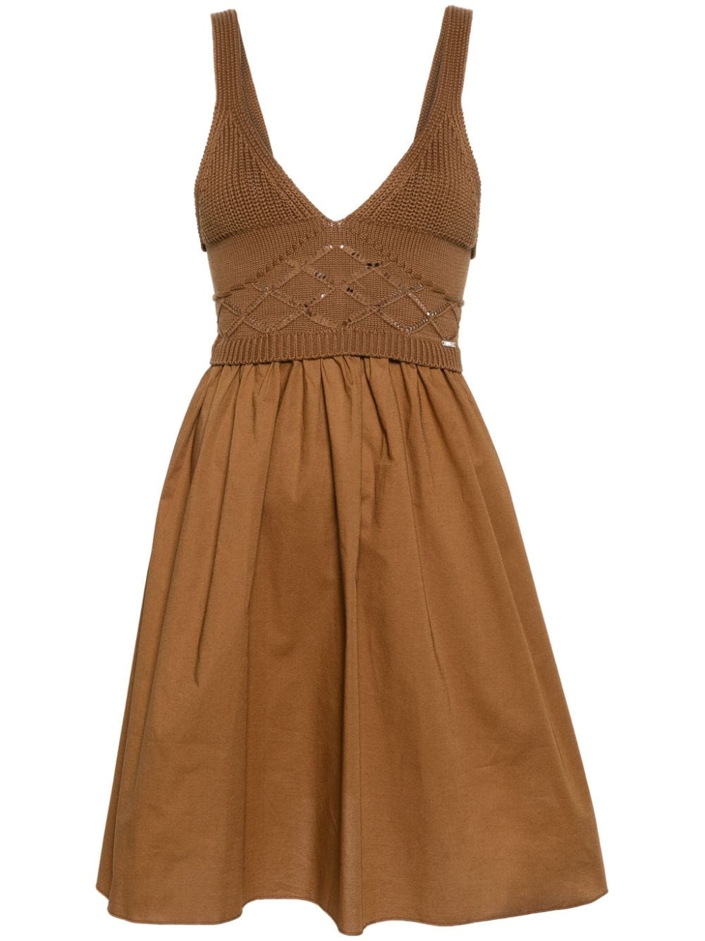 LIU JO panelled mini dress - Brown von LIU JO