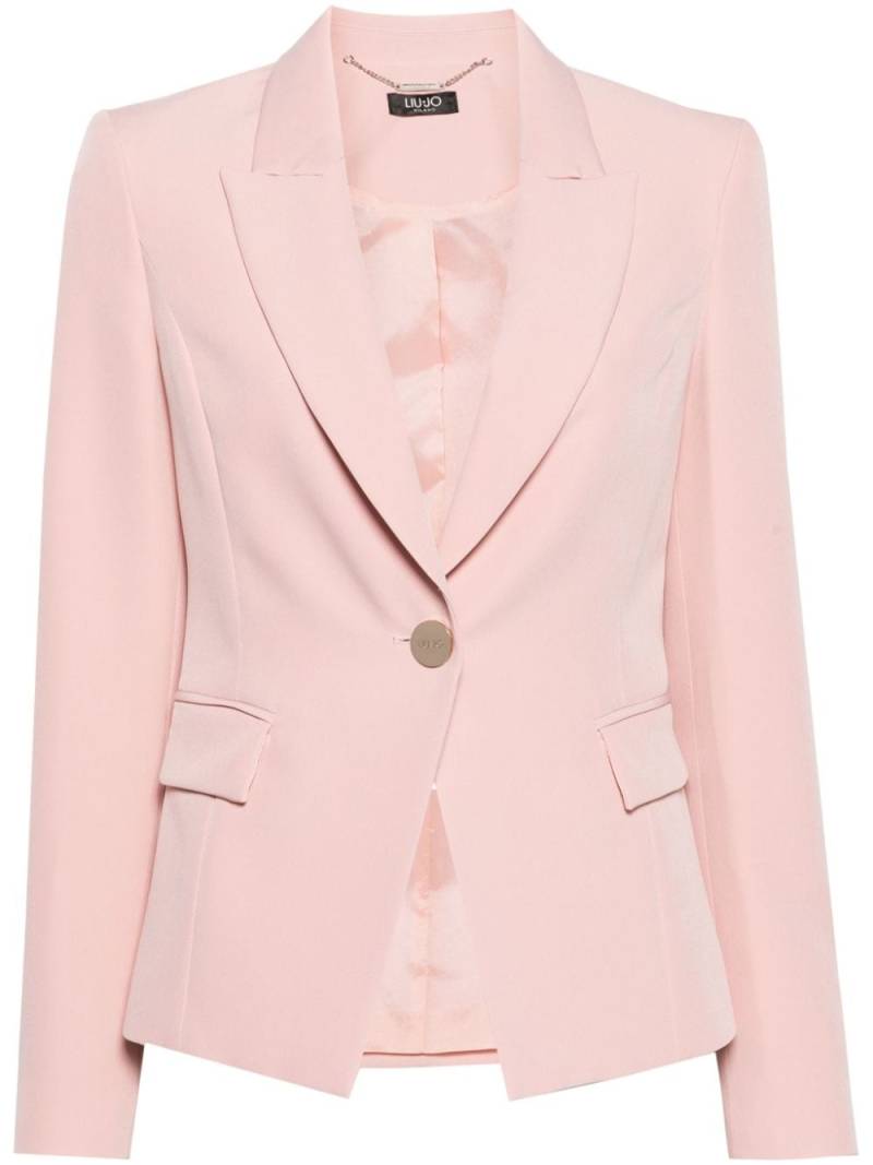 LIU JO peak-lapel single-breasted blazer - Pink von LIU JO