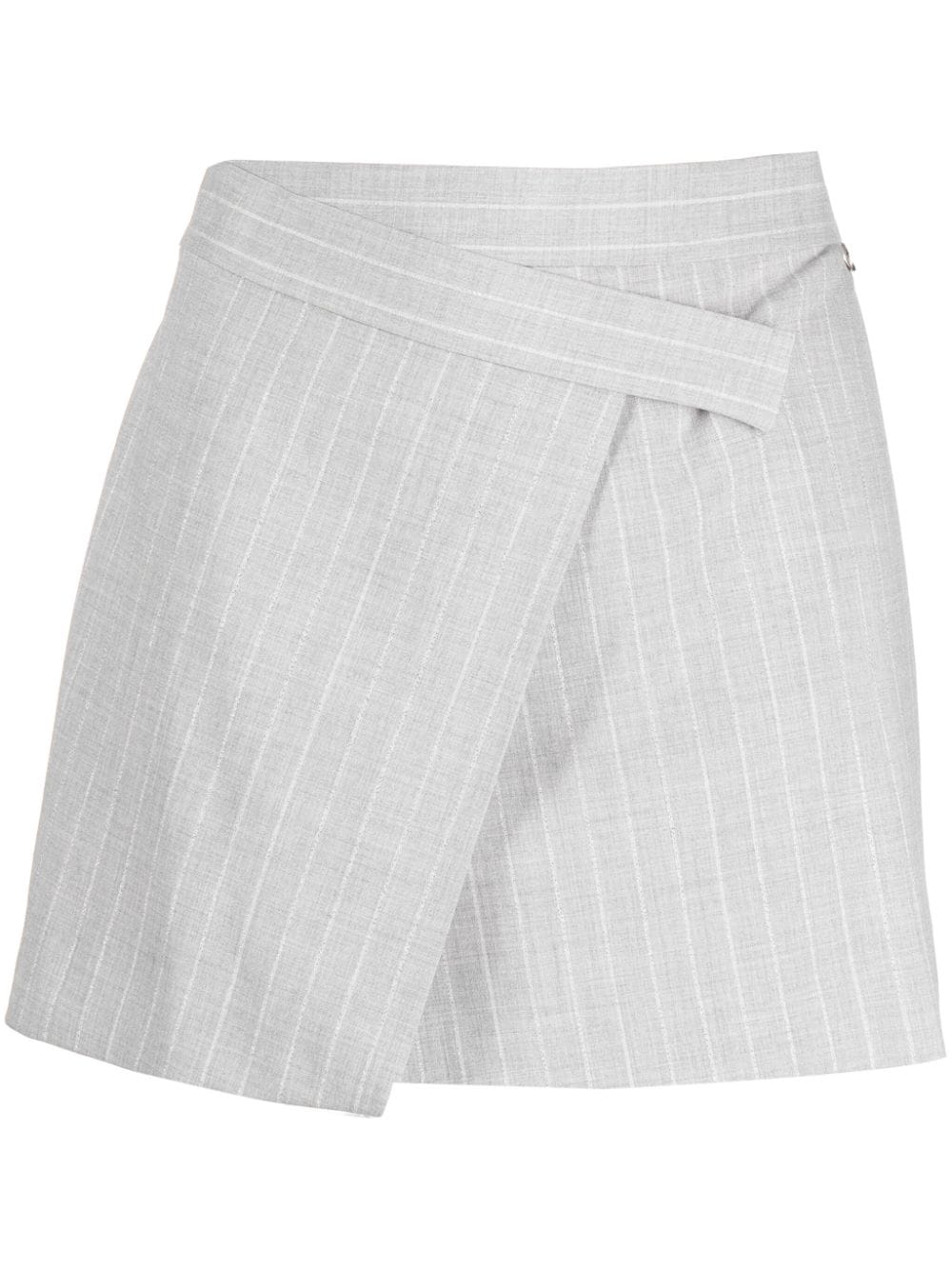 LIU JO pinstripe-pattern A-line miniskirt - Grey von LIU JO