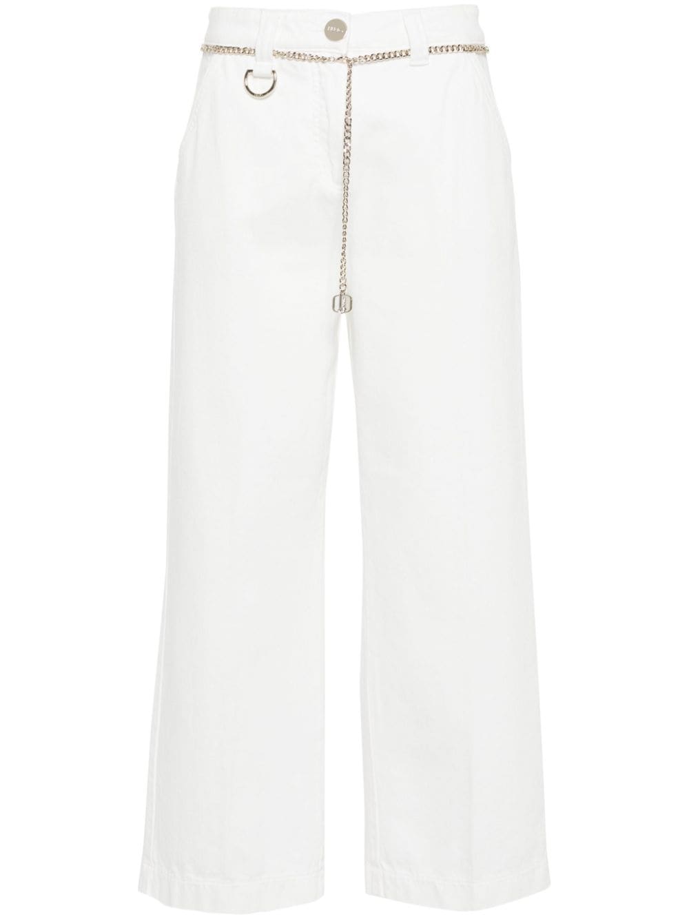 LIU JO pressed-crease wide-leg jeans - White von LIU JO