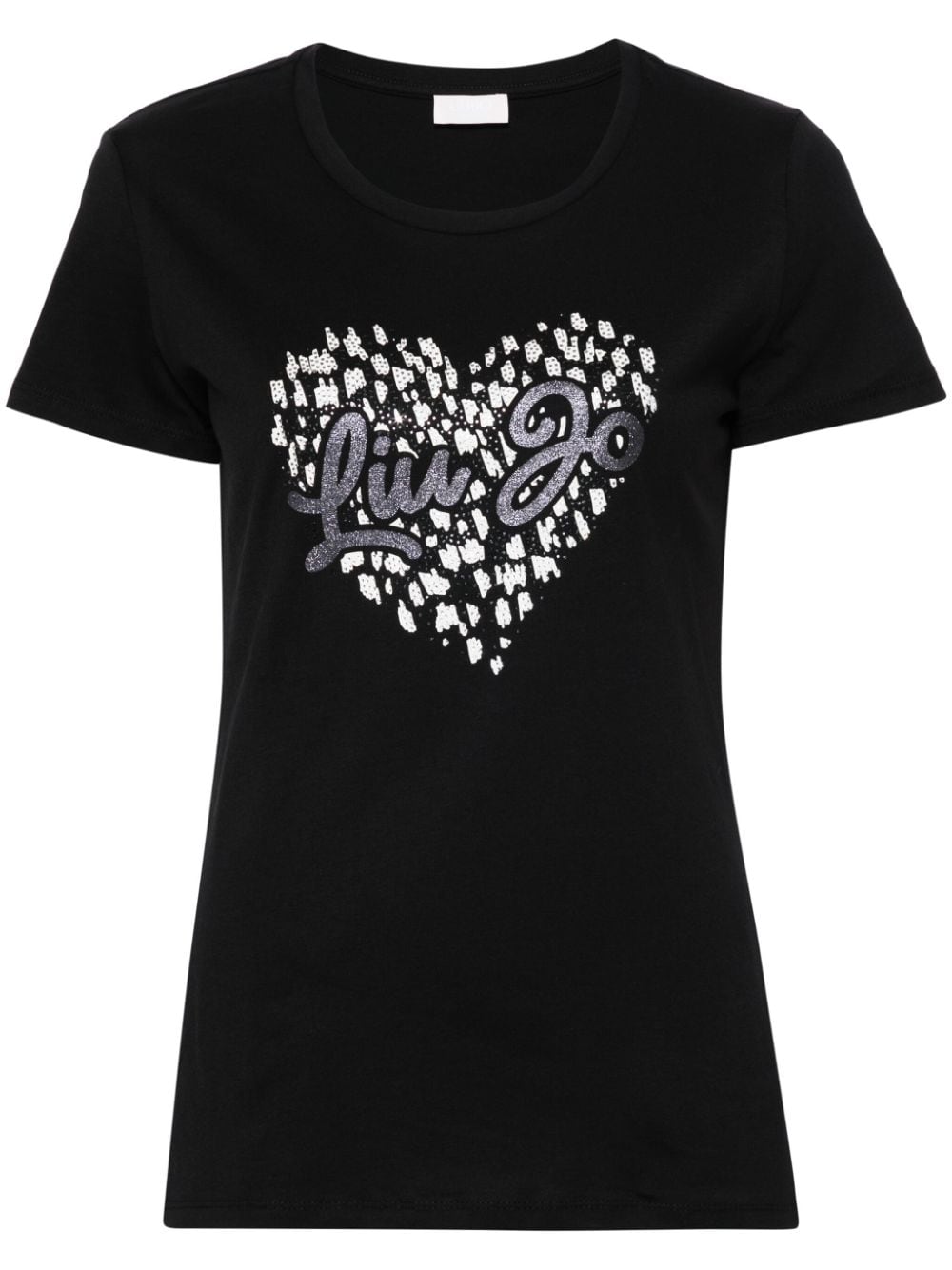 LIU JO rhinestone-embellished T-shirt - Black von LIU JO