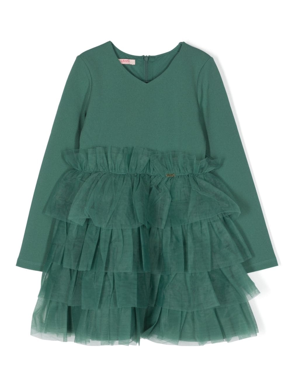 Liu Jo Kids ruffled tulle-skirt minidress - Green von Liu Jo Kids