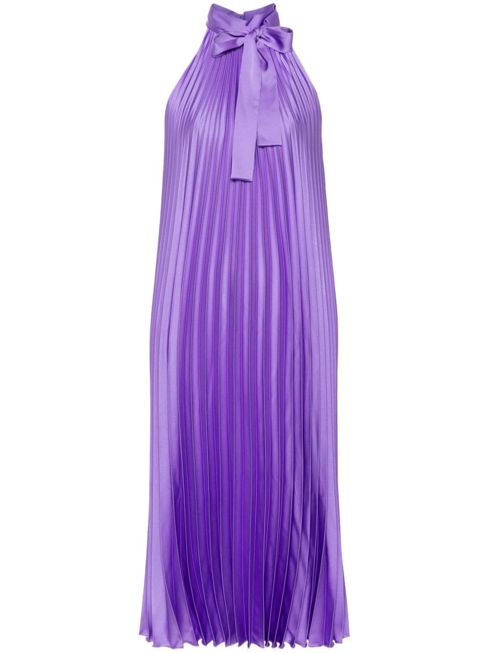 LIU JO satin pleated dress - Purple von LIU JO