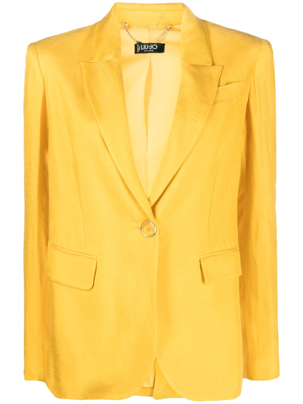 LIU JO single-breasted blazer - Yellow von LIU JO