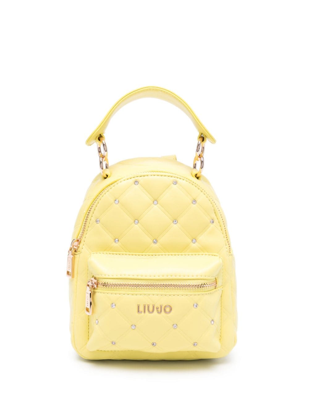 LIU JO small quilted crystal-embellished backpack - Green von LIU JO