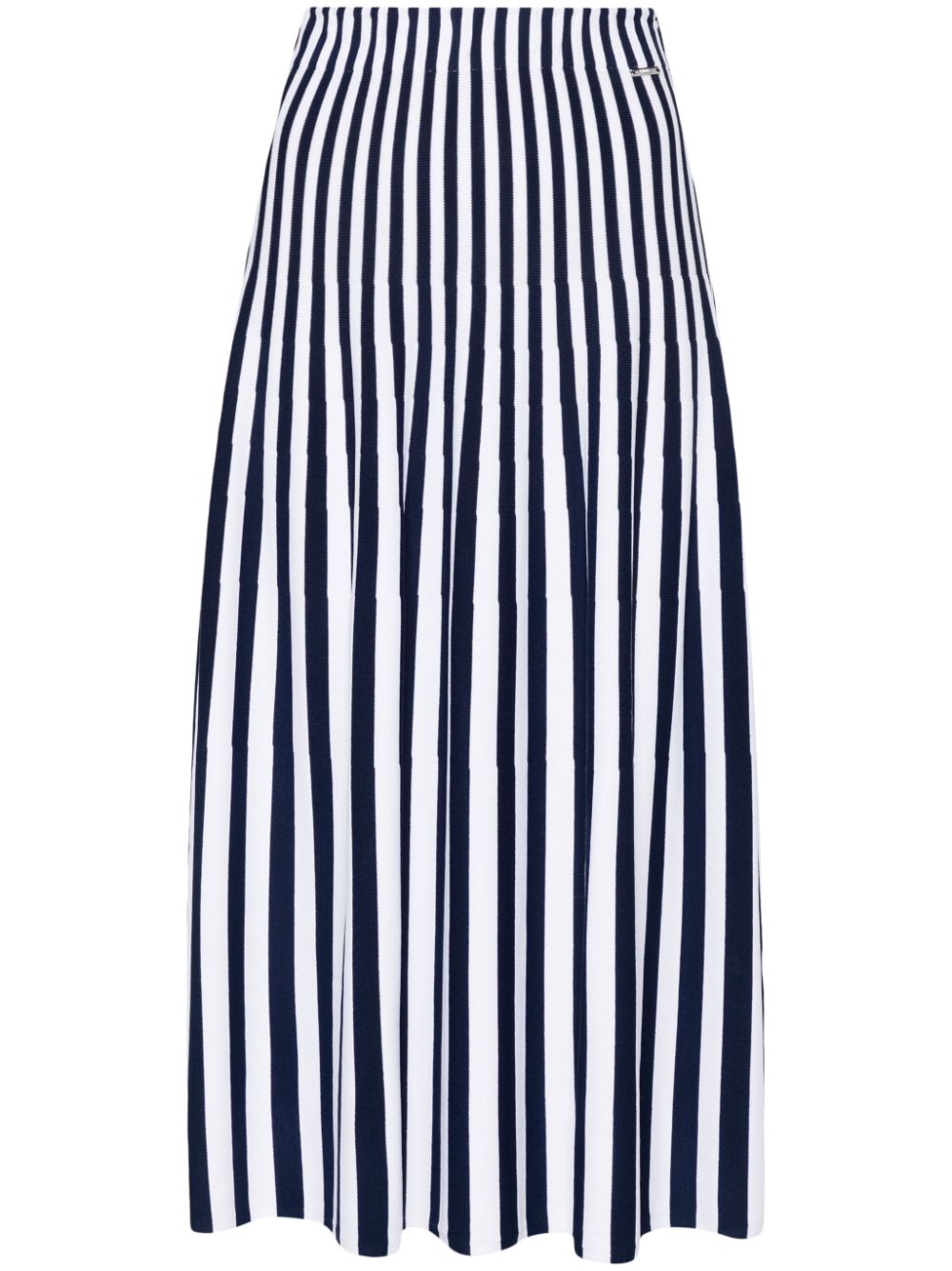 LIU JO striped knitted midi skirt - Blue von LIU JO